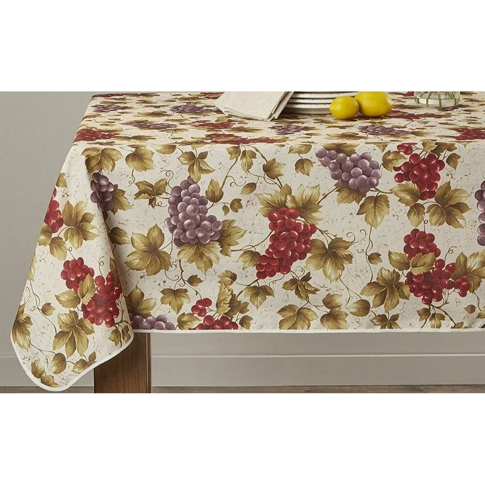 1 Printed Fabric Tablecloth, 60